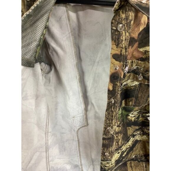 Browning  Break-Up  SHACKET Mossy Oak Camo Shirt WOMEN'S L CAMO WITH PINK ACCENT - Picture 8 of 16